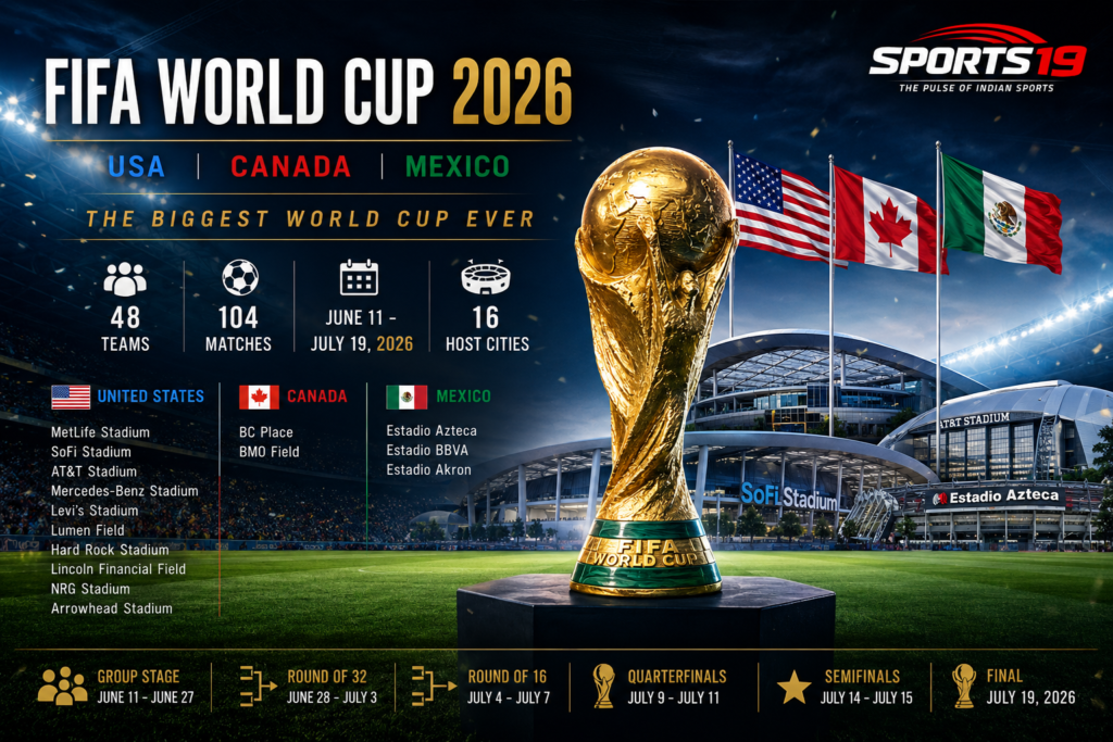 FIFA World Cup 2026 Full Schedule, Stadiums, Host Cities and Tournament Format..! fifa world cup 2026