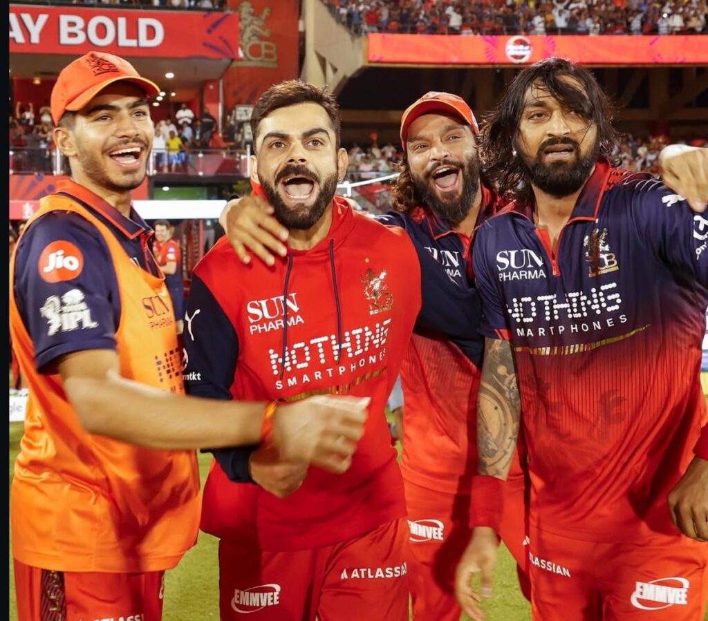 Royal Challengers Bengaluru Edge Mumbai Indians in Last-Over IPL Thriller. rcb 1