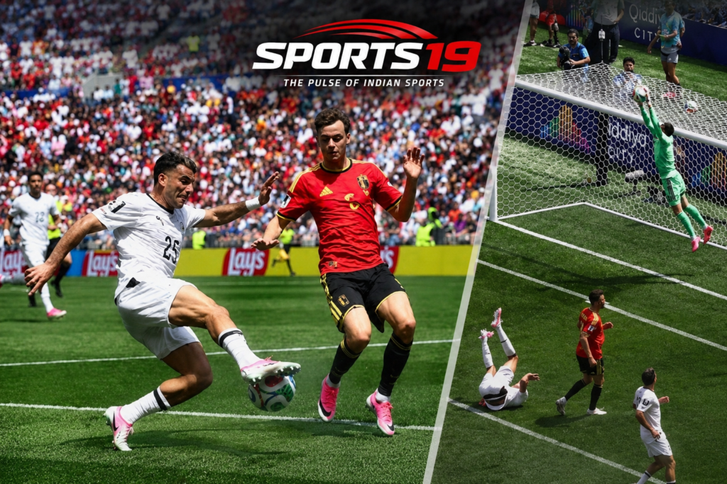 Belgium vs Egypt 1-1 Draw | FIFA World Cup 2026 Group G Belgium and Egypt players battle for possession during a FIFA World Cup 2026 Group G match ending in a 1-1 draw.