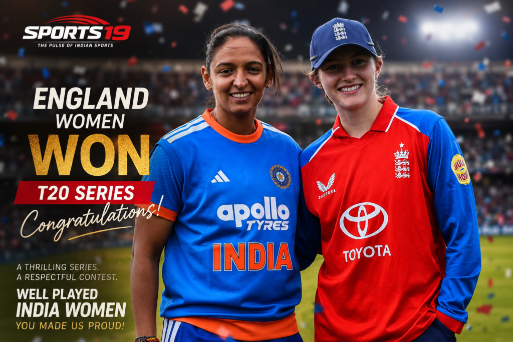 England Women Clinch T20I Series as Knight and Capsey Shine Against India England Women celebrate T20I series victory over India Women as Heather Knight and teammates acknowledge a competitive contest