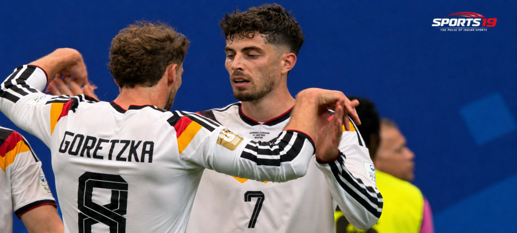 Germany Send World Cup Warning With Ruthless 7-1 Win Against Curaçao Kai Havertz celebrates after scoring twice during Germany's 7-1 victory over Curaçao in the FIFA World Cup 2026 group-stage match.