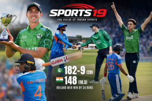 Ireland Stun India by 34 Runs in 1st T20I