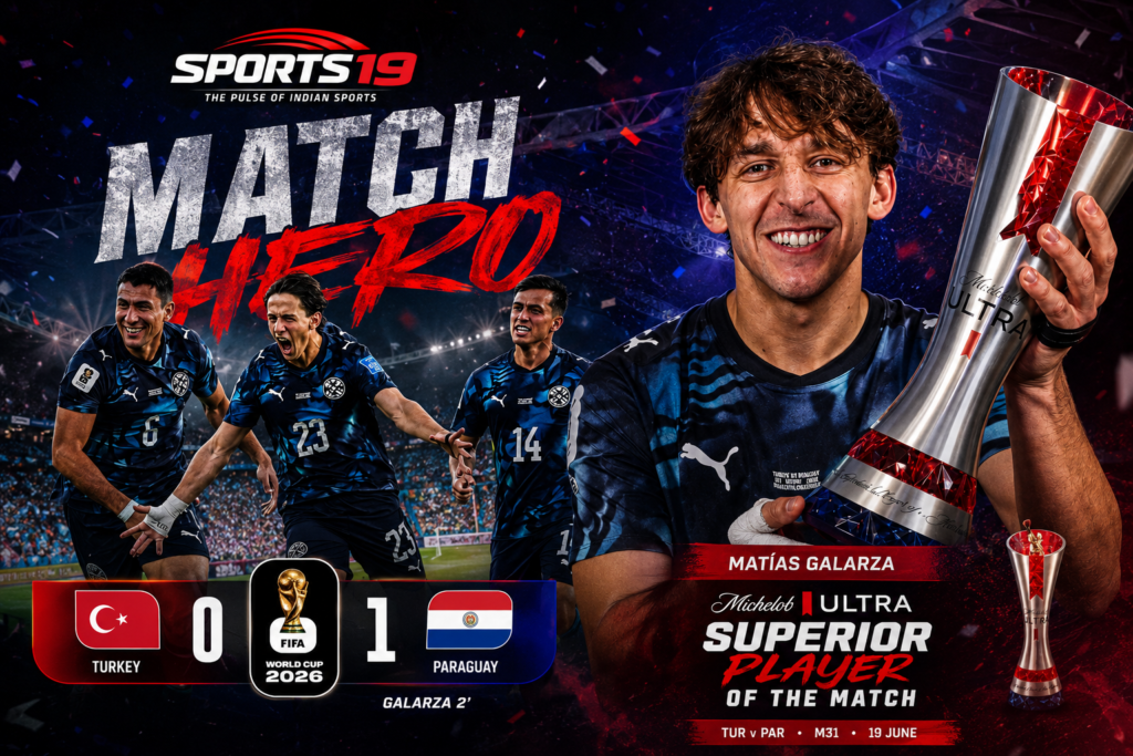 Paraguay Stun Türkiye as Galarza Strikes Early Matías Galarza celebrates Paraguay's winning goal against Türkiye during the FIFA World Cup 2026 group stage match.