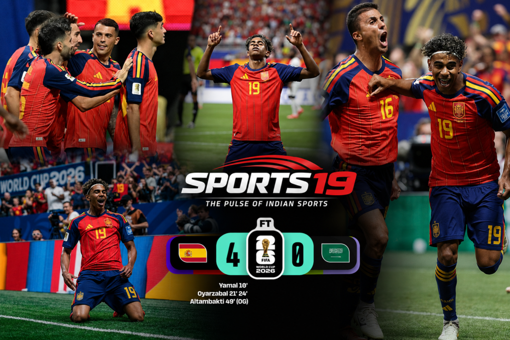Yamal Leads Spain to 4-0 FIFA World Cup 2026 Victory Lamine Yamal celebrates after scoring in Spain's 4-0 FIFA World Cup 2026 victory over Saudi Arabia in Atlanta.