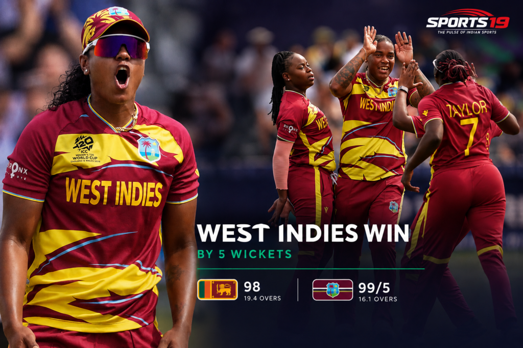 Hayley Matthews Inspires West Indies Past Sri Lanka Hayley Matthews celebrates after leading West Indies Women to a five-wicket victory over Sri Lanka Women in the ICC Women's T20 World Cup 2026.